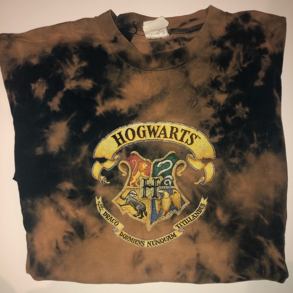 Bleach dye Harry Potter shirt